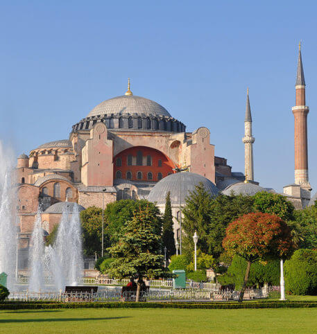 View of the Hagia Sophia one of the most important monuments of humankind.