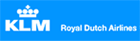 The logo of KLM Royal Dutch Airlines. Homeric Tours’ flight airline partners.