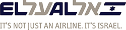 The logo of El Al airlines. Homeric Tours’ flight airline partners.