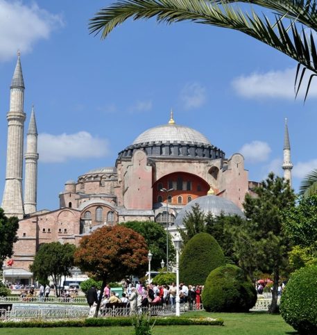 View of the Hagia Sophia one of the most important monuments of humankind.
